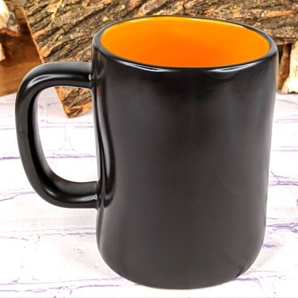 Rae Dunn GHOUL FRIEND Halloween Black/Orange Ceramic Mug - Picture 2 of 6